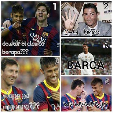 Ini Dia Meme-meme Lucu Pasca El Clasico Jilid 1 Musim Ini