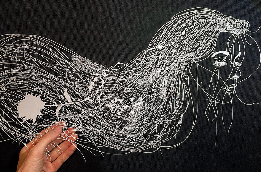 Amazing! Hanya Dengan Kertas, Tercipta Karya Seni Unik Imajinatif
