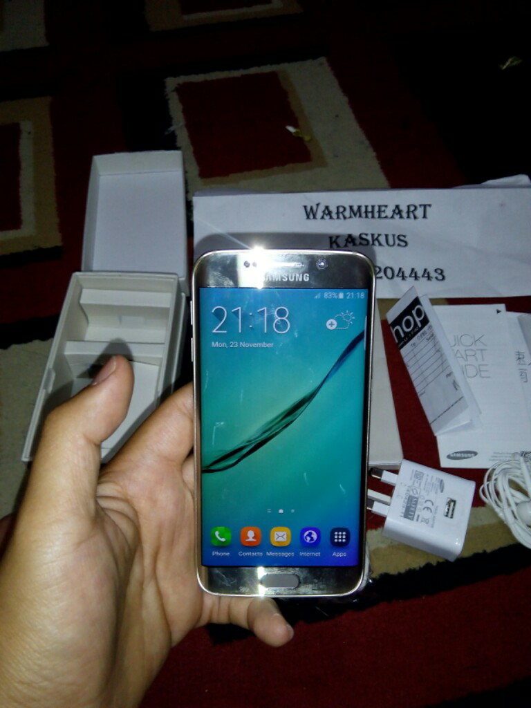 Samsung Galaxy S6 Edge Gold 32GB SM-G9251. Bandung