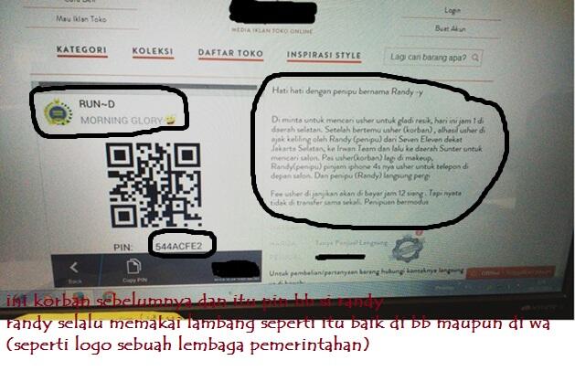 Randy si penipu bermodus