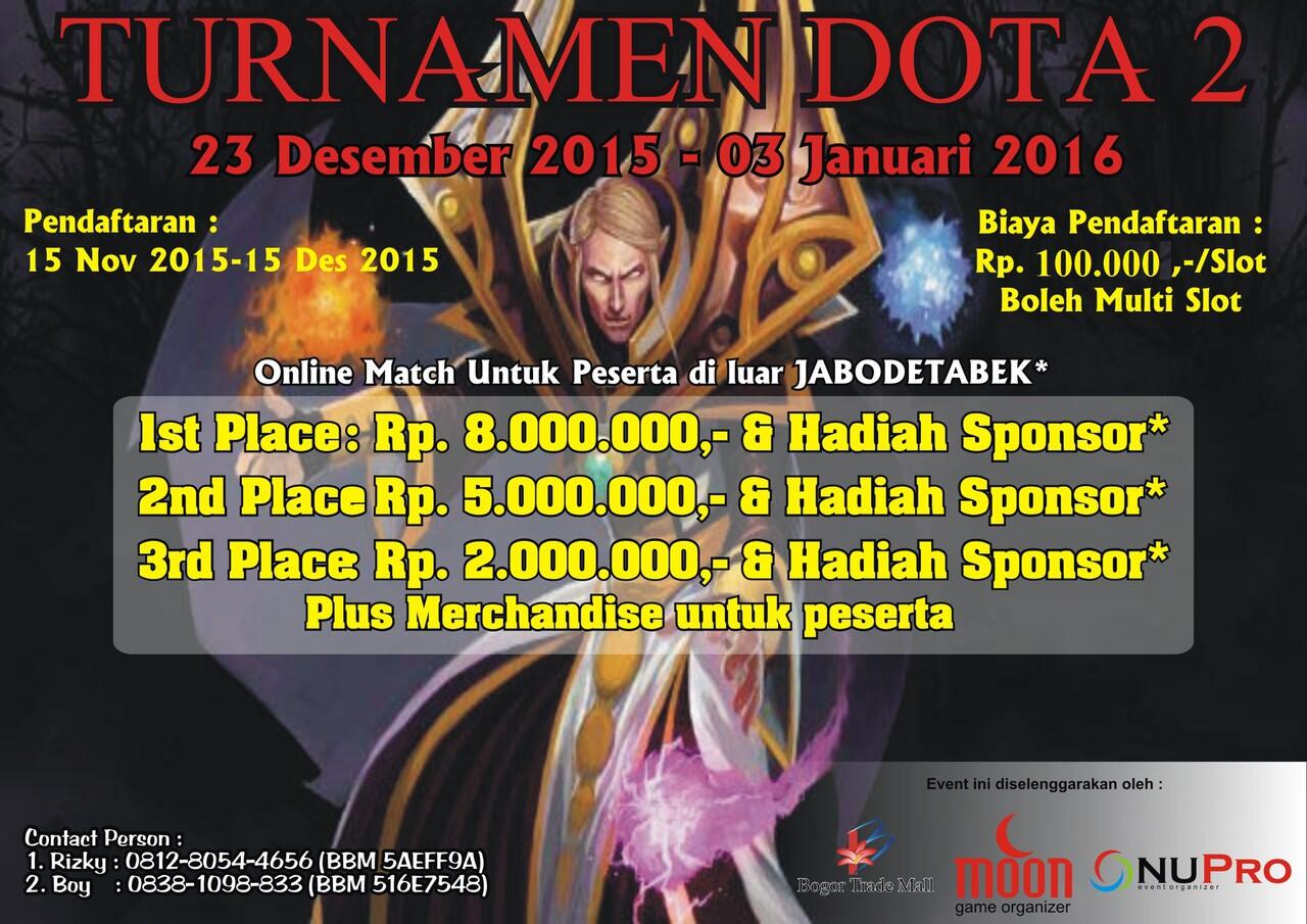 Moon Game Organizer And Bogor Trade Mall Present Turnament Dota 2 Open..