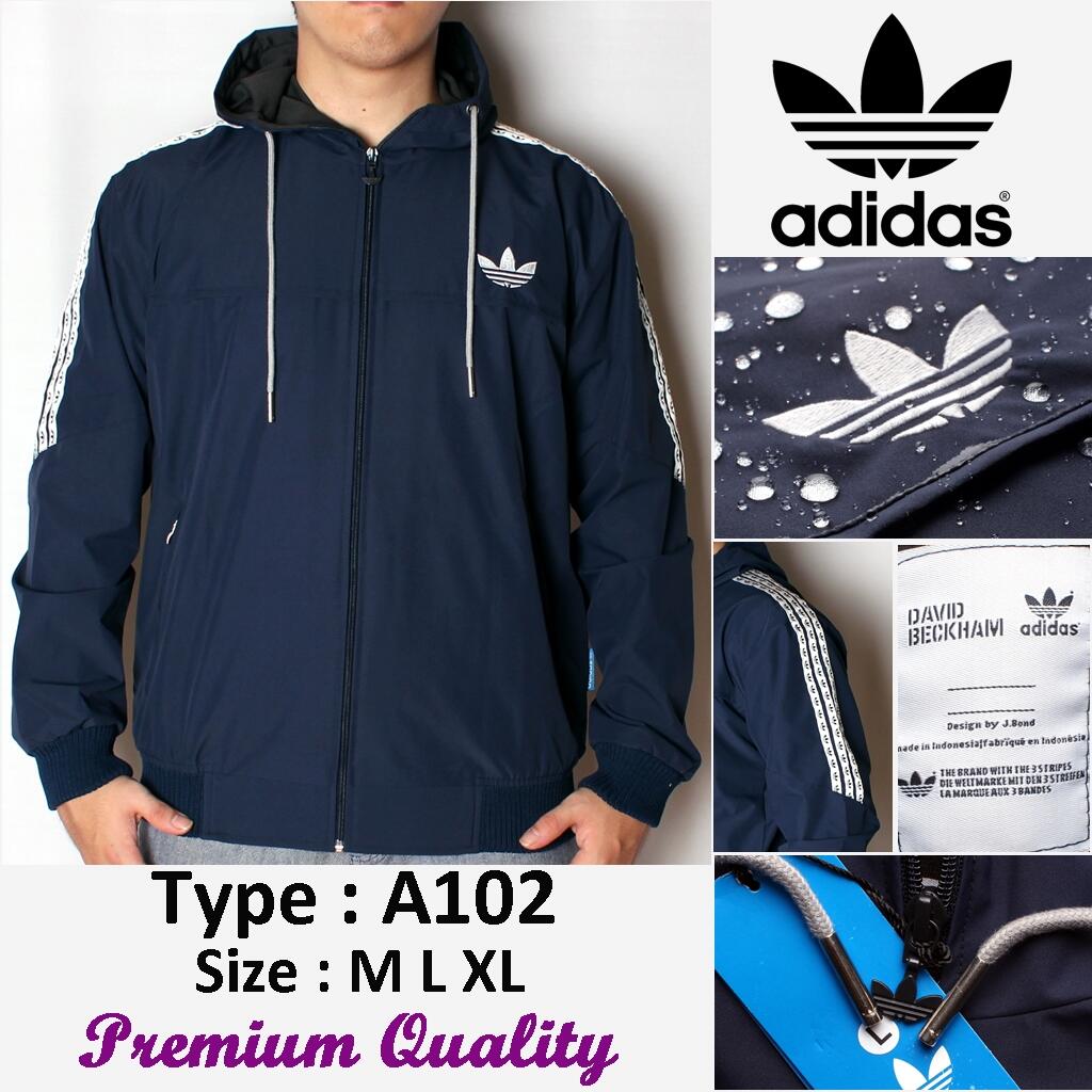 Jaket Nike & Adidas Hoodie parasut , BISA BOLAK BALIK ( WINDBREAKER lohh gan )
