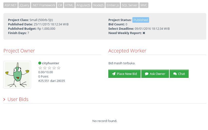 &#91;LOWONGAN&#93; Pembuatan Website Sederhana
