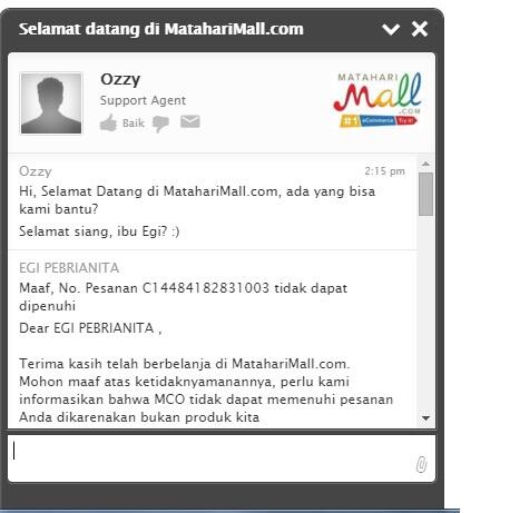 Pengalaman Berbelanja di MatahariMall dot com