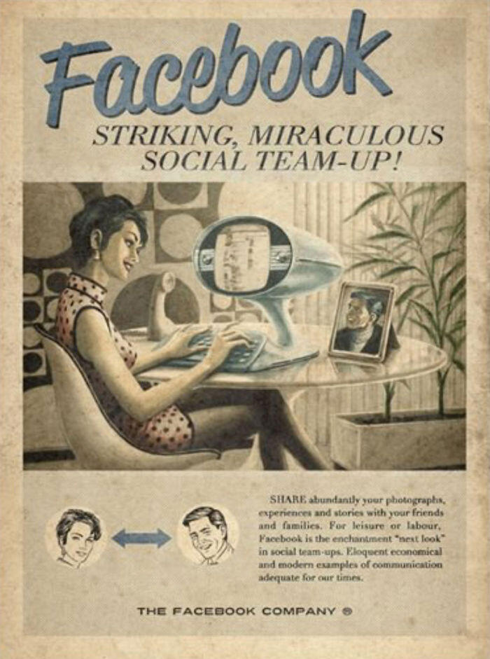 &#91; O P I N I &#93; ? Visualisasi Iklan Sosmed Andai Booming Di Tahun 50-an