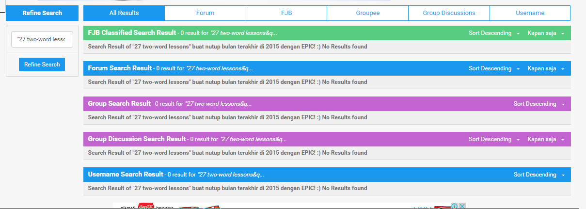 &quot;27 two-word lessons&quot; buat nutup bulan terakhir di 2015 dengan EPIC! :)