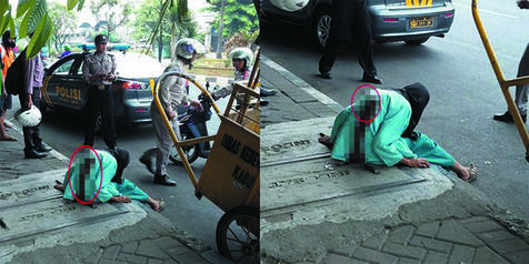 Kasihan Gan, Ada Seorang Nenek Ditusuk Orang Gila