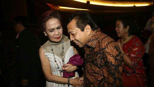 Saat Novanto Menyapa Ramah Megawati di Acara Ketoprak PDIP