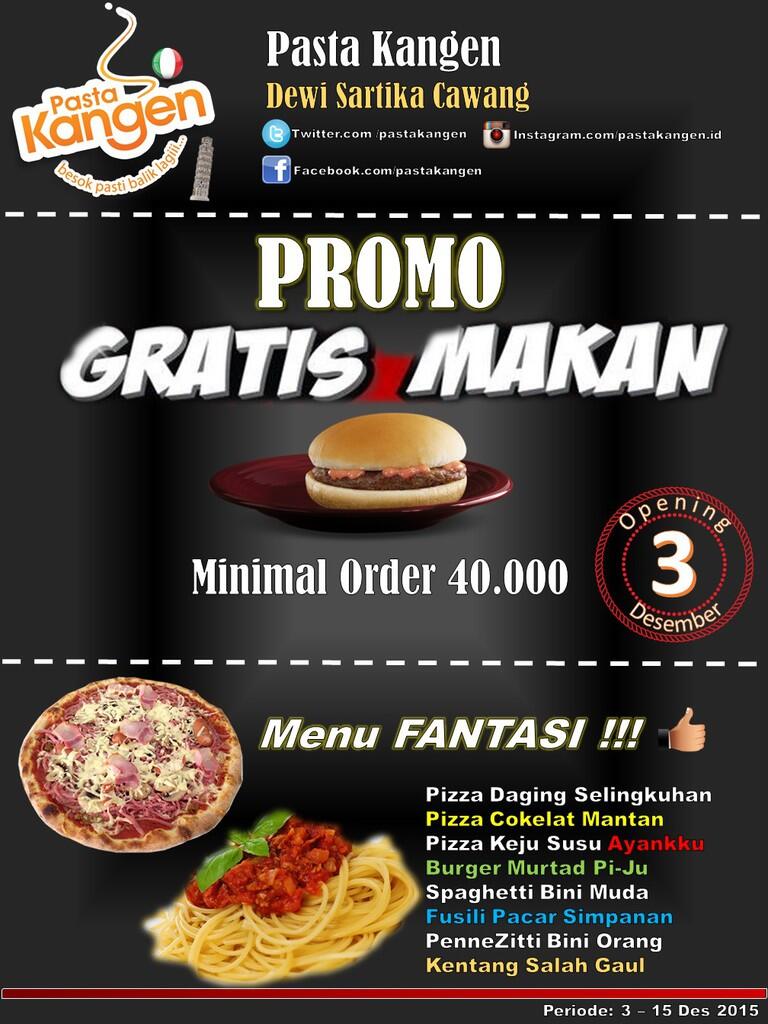 GRAND OPENING ===> PASTAKANGEN Dewi Sartika