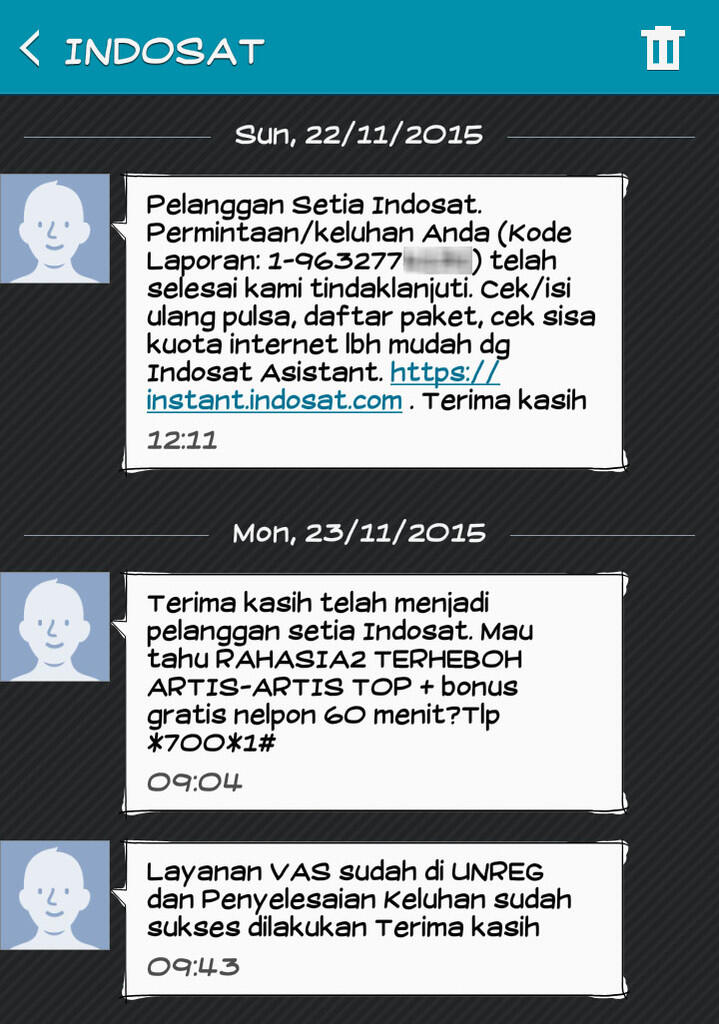 Cara berhenti layanan SMS promo Indosat