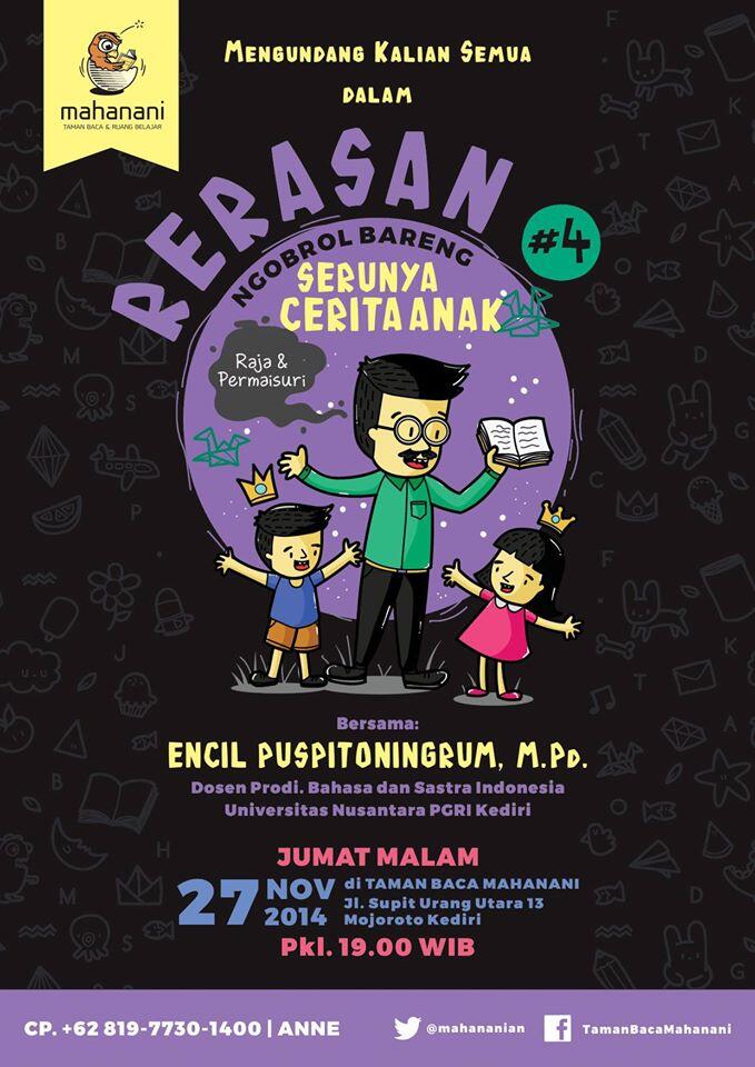 &#91;FR-MAHANANI&#93; Rerasan Ngobrol Bareng Serunya Cerita Anak With KASKUS Kediri