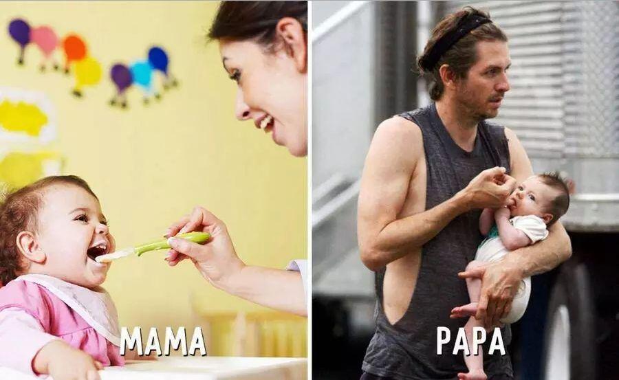 18 Foto Lucu Menunjukkan Bagaimana Ibu & Ayah Perlakukan Anak I Mom Vs Papi