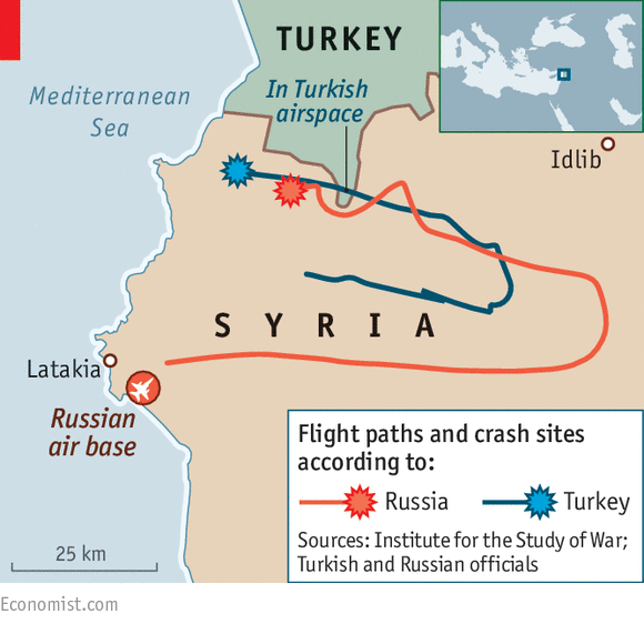 Rusia ada bukti kalo turki masuk ke kawasan syria untuk menyergap pesawat SU-24