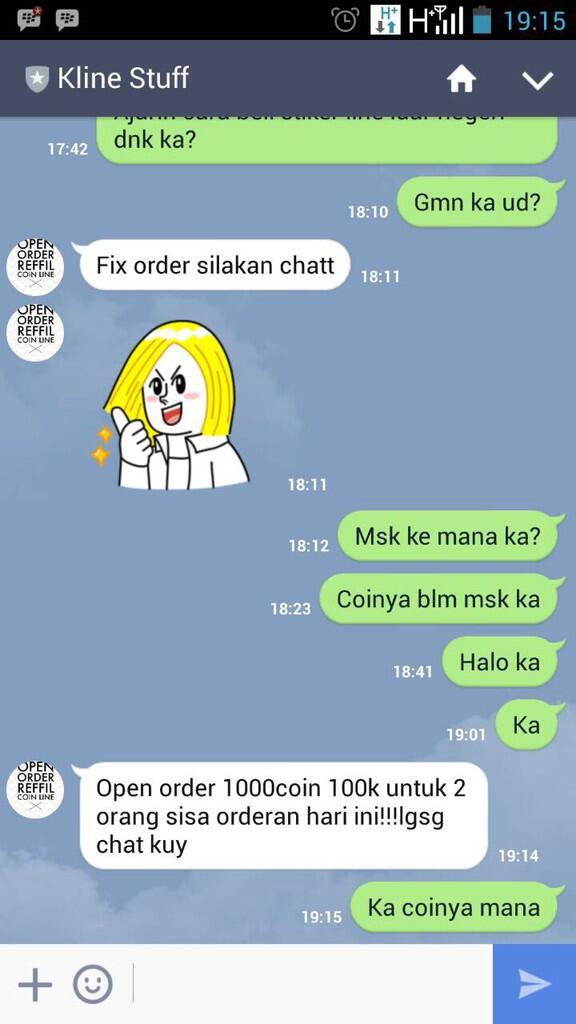 PENIPUAN BERKEDOK REFILL KOIN LINE