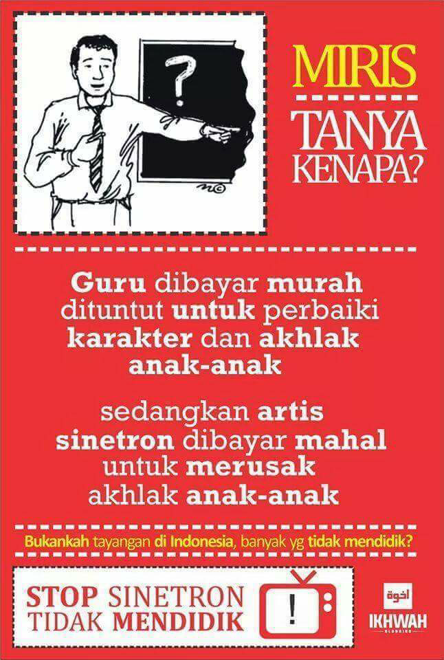 Apa Beda Guru/ustadz dengan Pemain Sinetron?