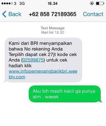 16 Foto balasan SMS penipuan yang bikin ketawa ngakak