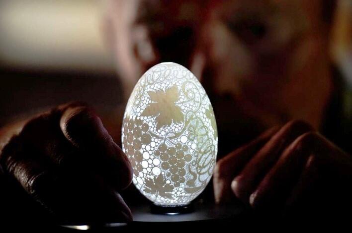 Ternyata &quot;KUlLIT TELUR&quot; Bisa Di Ukir 