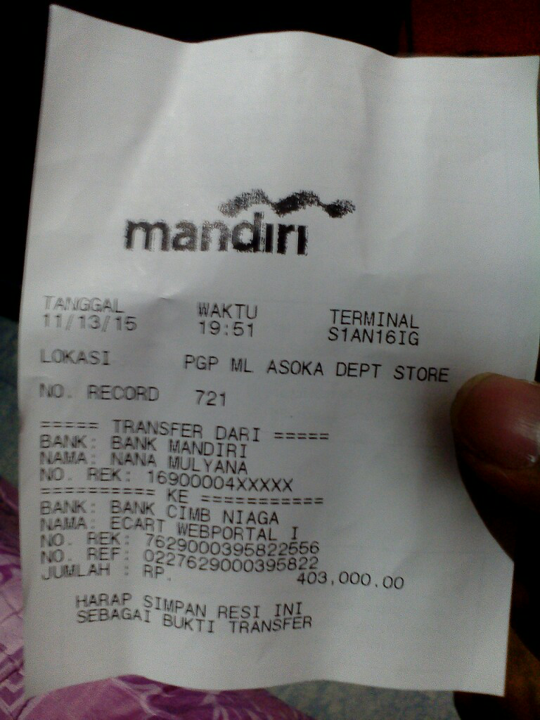 Transaksi di Lazada yang memusingkan kepala