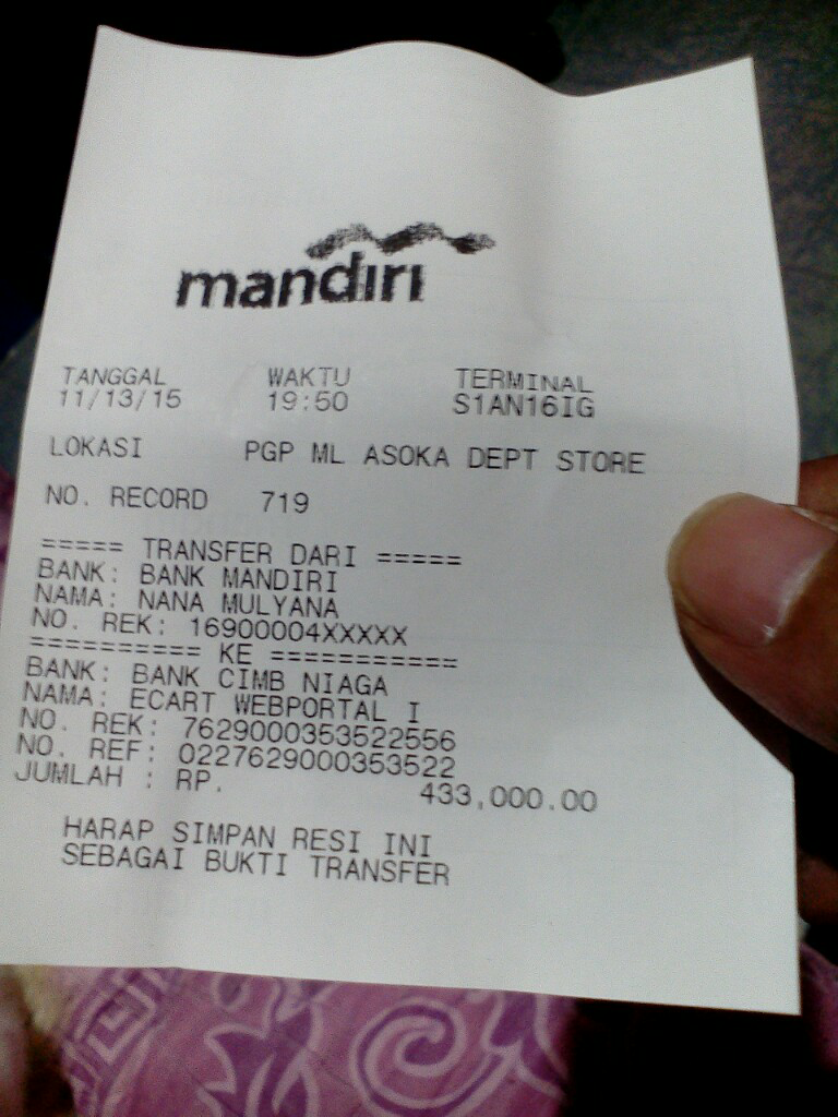 Transaksi di Lazada yang memusingkan kepala