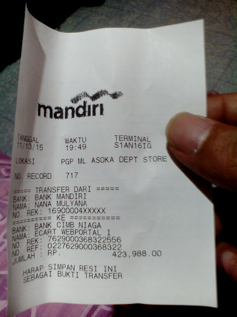 Transaksi di Lazada yang memusingkan kepala