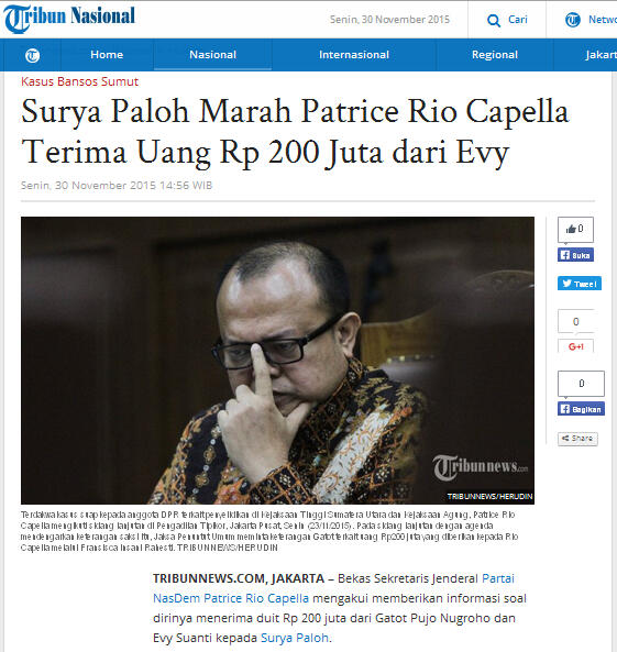 Kakanda Dalam BAP Mengaku Tidak Tau Soal Uang Suap, Sementara RIO ...?