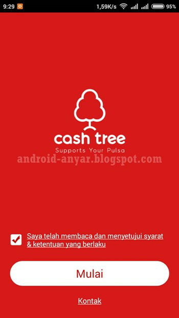 CashTree Aplikasi penghasil Pulsa Gratis Android