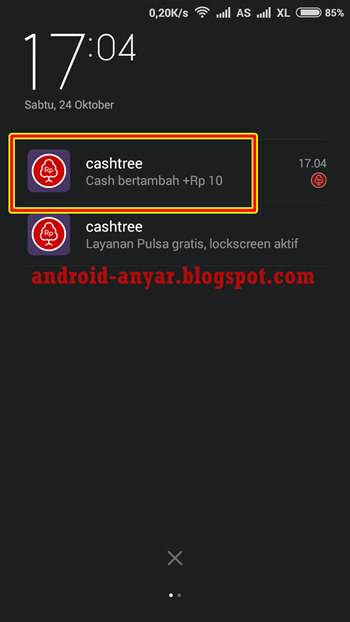 CashTree Aplikasi penghasil Pulsa Gratis Android