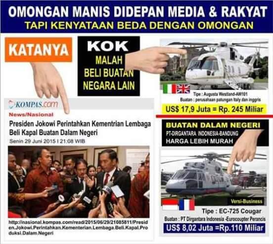 HELIKOPTER KEPRESIDENAN: Sebelum Beli, Pikirkan Dulu Nasib Rakyat