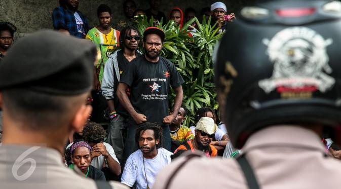 Demo Mahasiswa Papua di Bundaran HI Berujung RIcuh