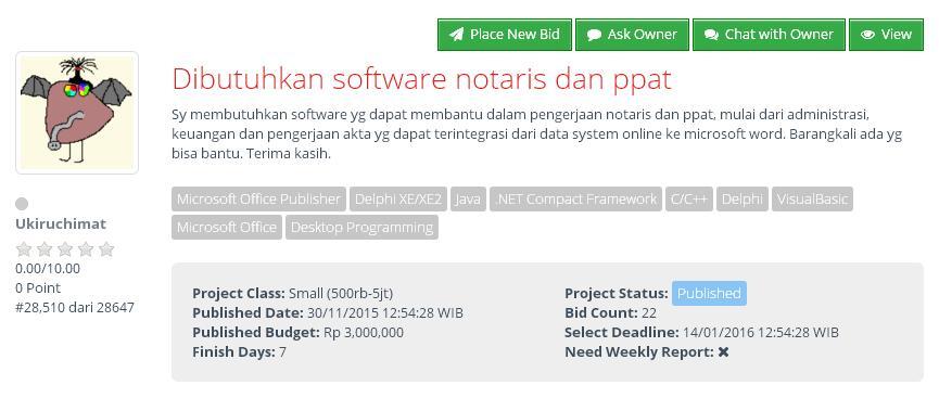 &#91;KERJA SECARA REMOTE&#93; Dibutuhkan software notaris dan ppat