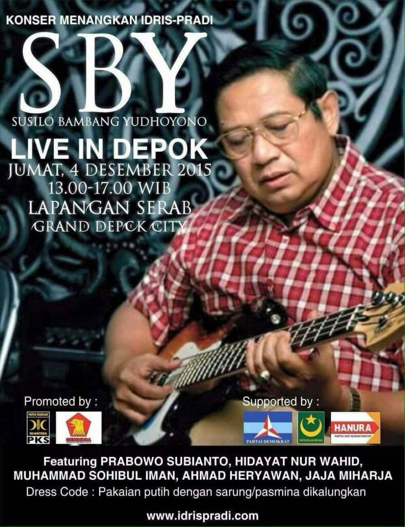 &#91;H-2&#93; Jadi Juru Kampanye, SBY Konser di Depok