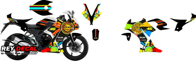 Terjual Cutting Sticker Decal Kit Motor Ninja250 250fi Byson