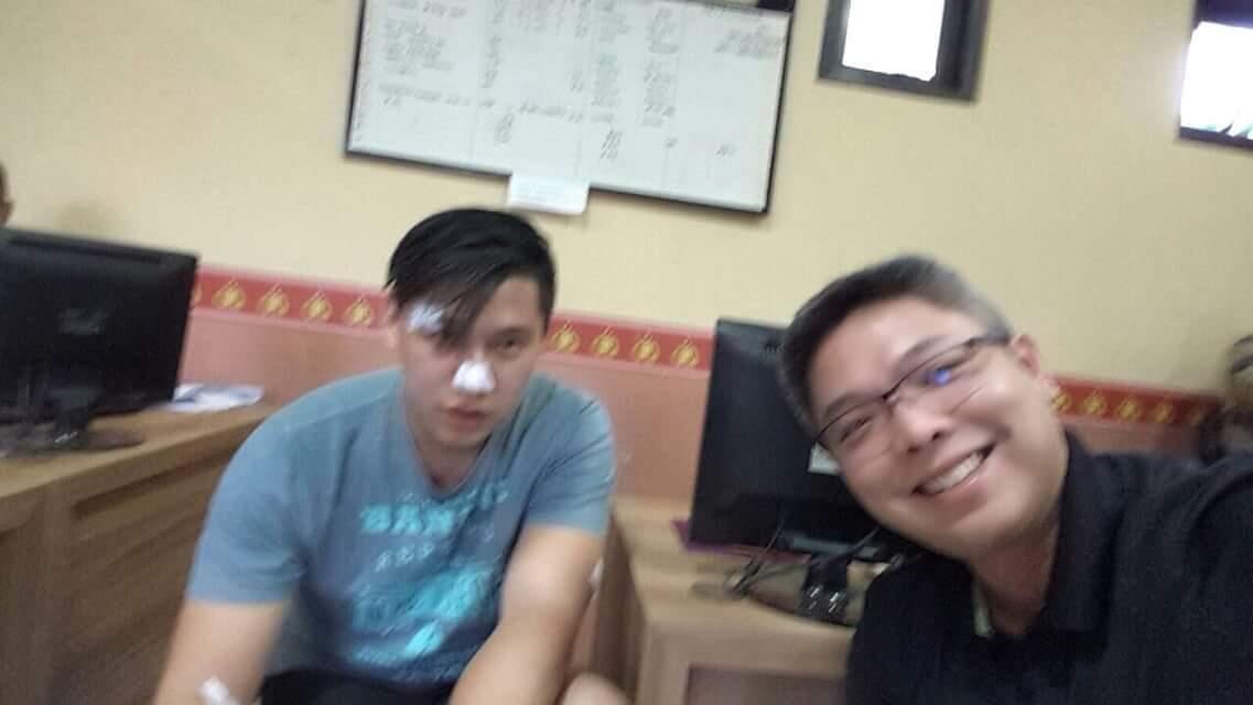 Foto Selfie Wiyang di Kantor Polisi