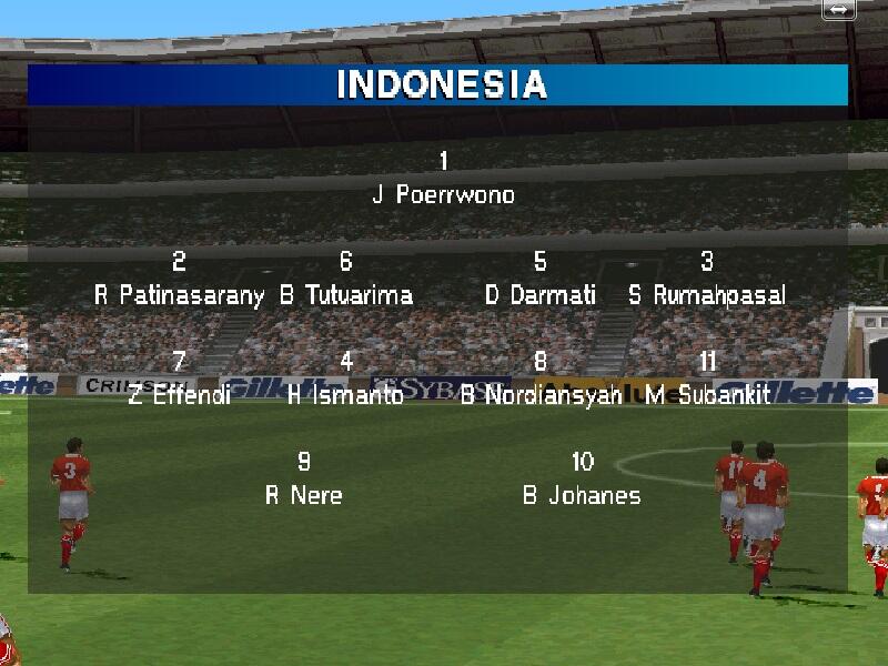 Timnas Indonesia Pernah Muncul di Game Bola Resmi Lho !!!