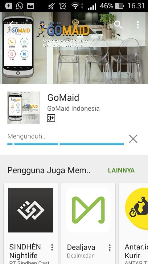 Perbandingan Aplikasi Go Maid VS Go Clean (Gojek Punya)