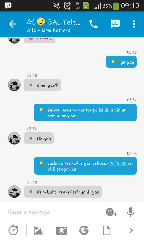 modus penipuan lewat bbm, hati hati gan!!!