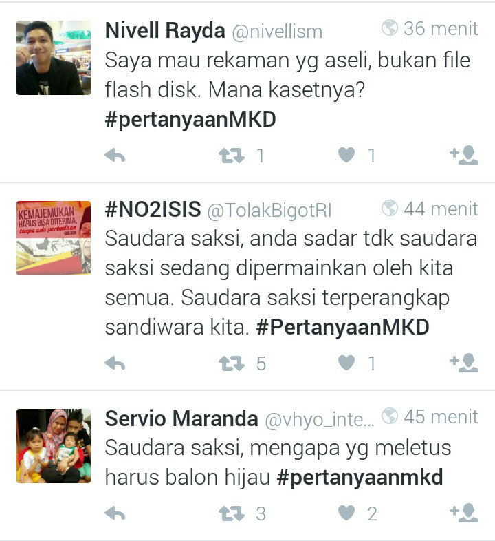 &#91;Ngakak Gan&#93; Pertanyaan MKD bikin heboh Twitter