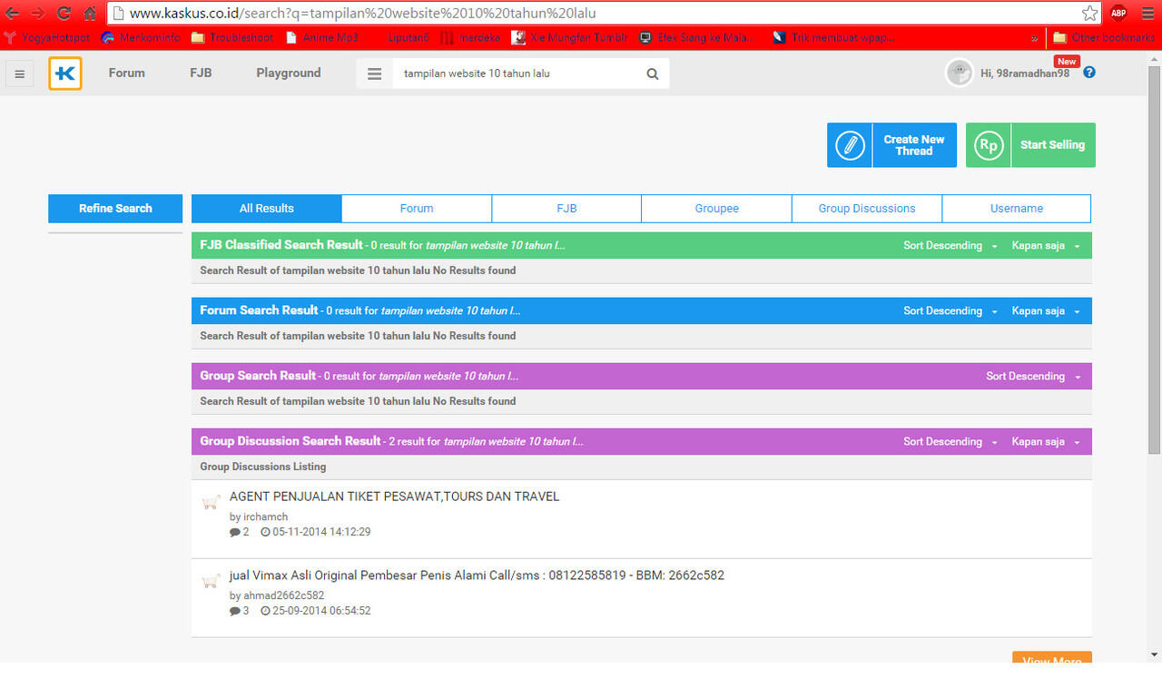 Mau nostalgia lihat tampilan web 10 tahun lalu?