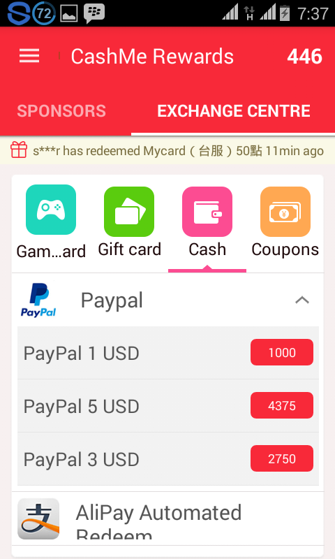CashMe Reward Aplikasi legit penghasil Dollar