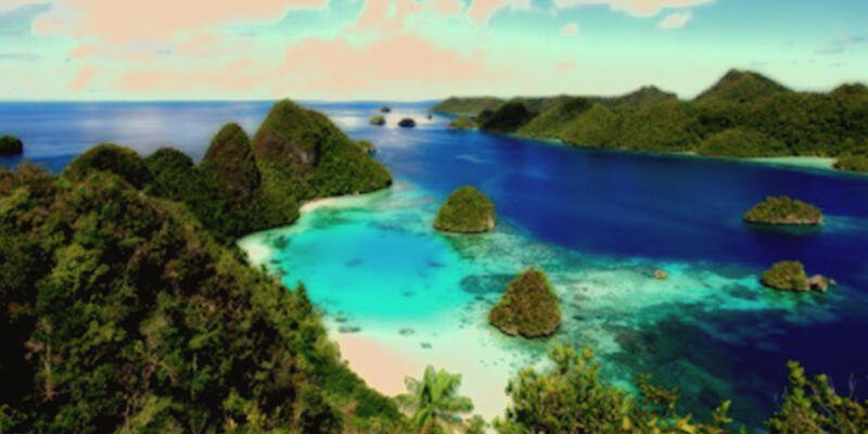 keindahan pulau di indonesia yang cocok untuk diving, pas di musim hujan lagi bray.