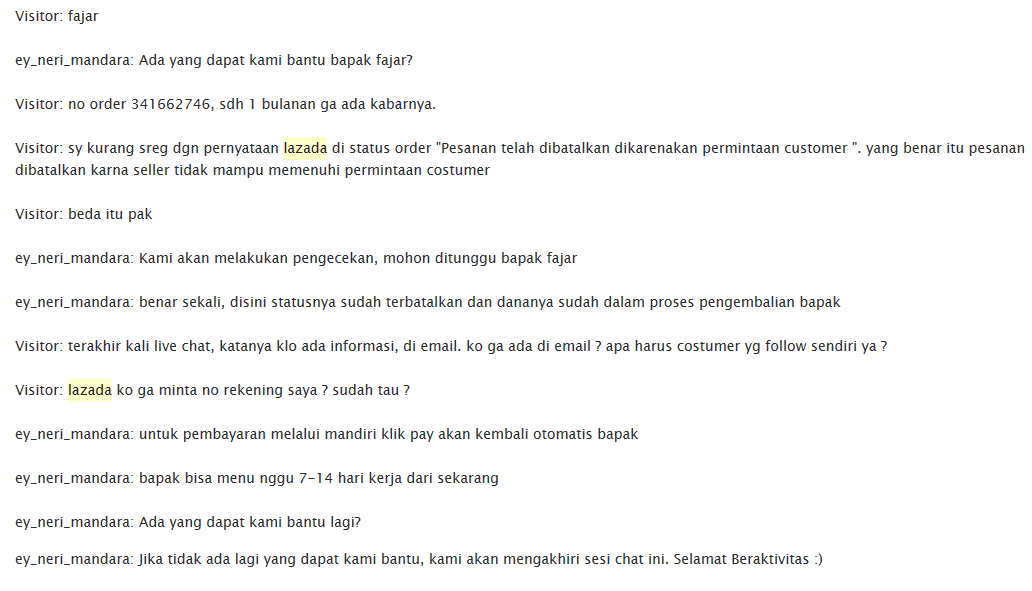 LAZADA MALING.... ( Hati-hati klo pengembaliannya dlm bentuk voucher )
