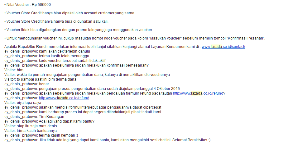 LAZADA MALING.... ( Hati-hati klo pengembaliannya dlm bentuk voucher )