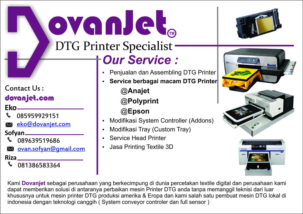 Buka Usaha printer DTG ( Direct To Garment )