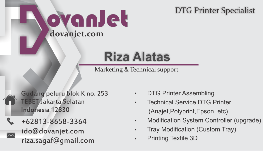 Buka Usaha printer DTG ( Direct To Garment )