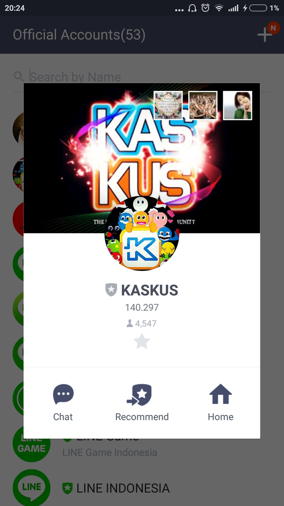Kaskus kaskusan alias kaskus Kw10 di LINE OFFICIAL! (koplak)