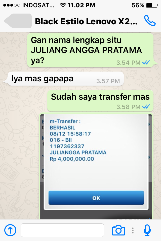 AWAS ADA SYETAN PENIPU JULIAN ANGGA PRATAMA 085767399729