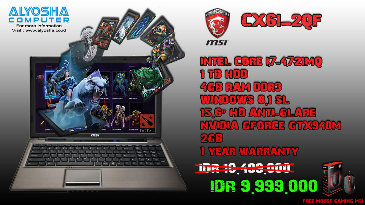 Mau Tau informasi laptop gaming?
