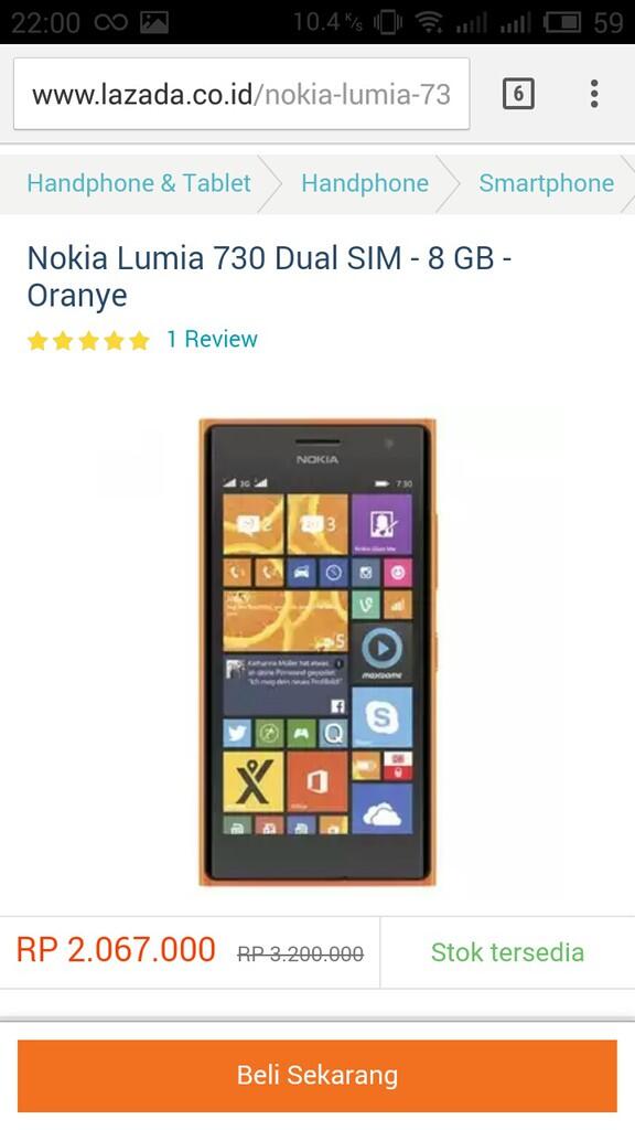 Nokia Lumia 730, karya terakhir nokia sebelum berganti nama jadi microsoft lumia