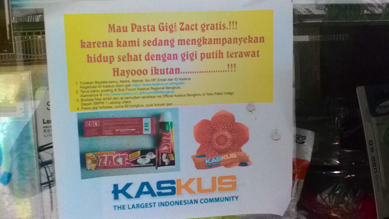 &#91;Field Report&#93; Pembagian Pasta Gigi Zact (Gratis)