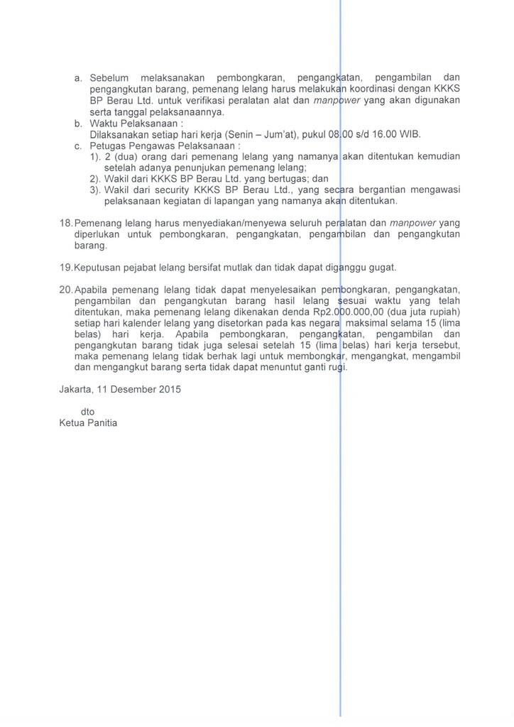 &#91;Info&#93; Lelang Besi Tua/Scrap eks KKKS di Lamongan